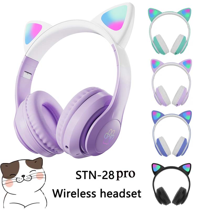 Kids Outdoor Videos - Headset Nirkabel STN-28 Terbaru Model Telinga