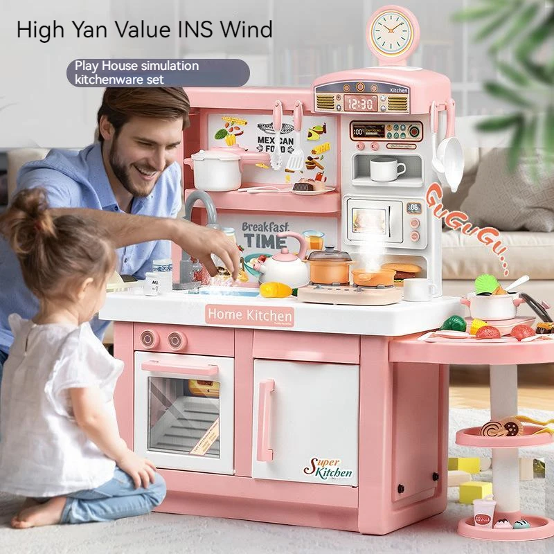 Kids Outdoor Kitchen - Set peralatan dapur anak-anak, setelan peralatan