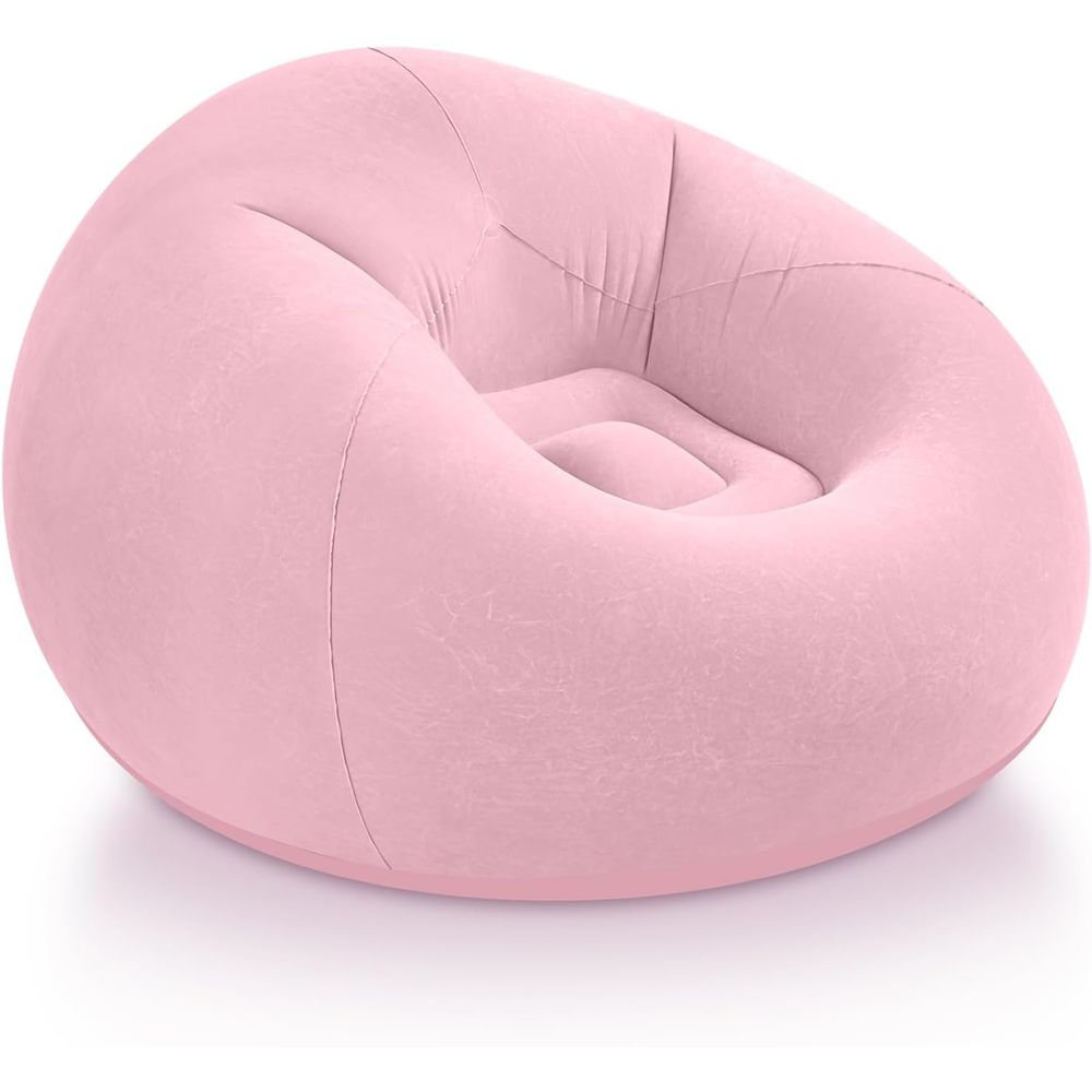Kids Outdoor Loungers - Kursi Bean Bag Tiup, Warna Merah
