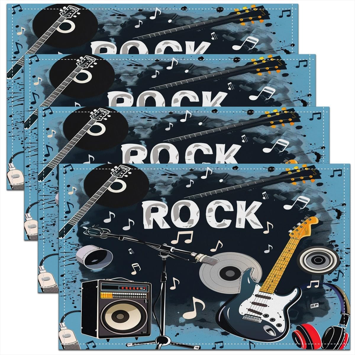 Kids Outdoor Kitchen - Alas Meja Musik Rock Set 4