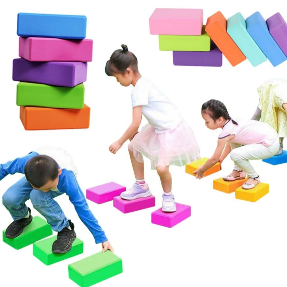 Stepping Stone Foam - Blok busa pengaman anak-anak, batu pijakan,