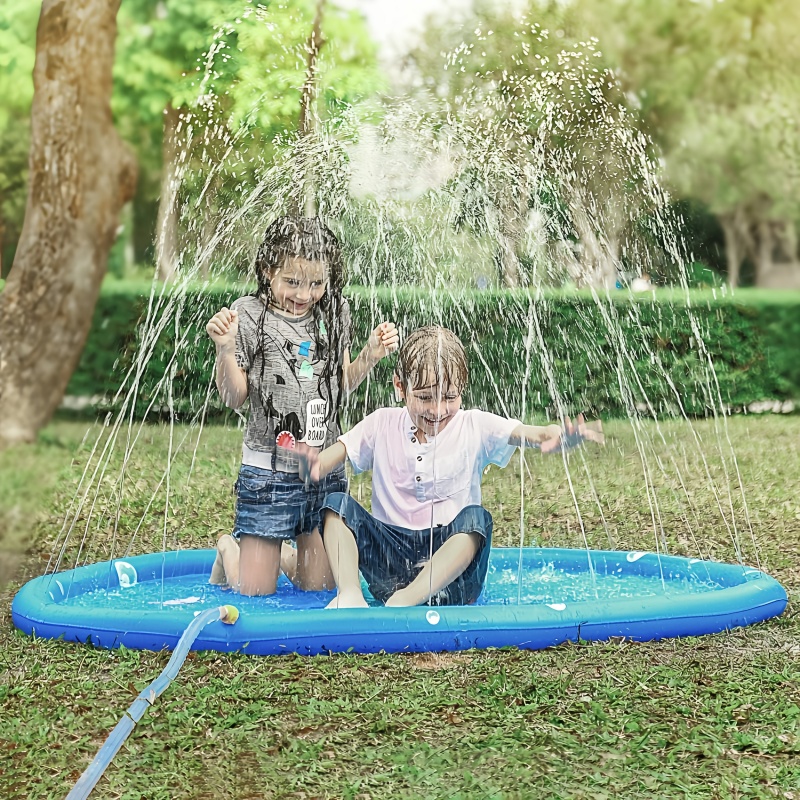 Slip Slide Water Mat - Alas Semprot Air Tiup Pantai 100cm