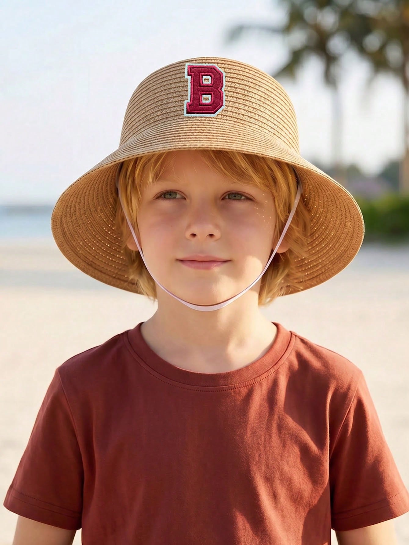 1 Buah Topi Jerami Kopi untuk  - Kids Outdoor Hat ulasan dan harga