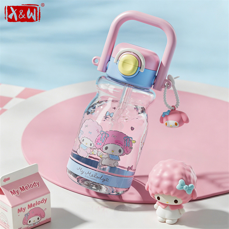 Botol Minum X&W Sanrio Kuromi  - Outdoor Kid Friendly ulasan dan harga
