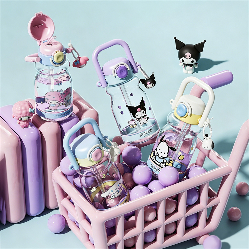 Botol Minum X&W Sanrio Kuromi  - Outdoor Kid Friendly ulasan dan harga