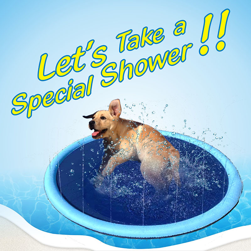 Kolam renang tiup untuk anjing - Slip Slide Water Mat ulasan dan harga