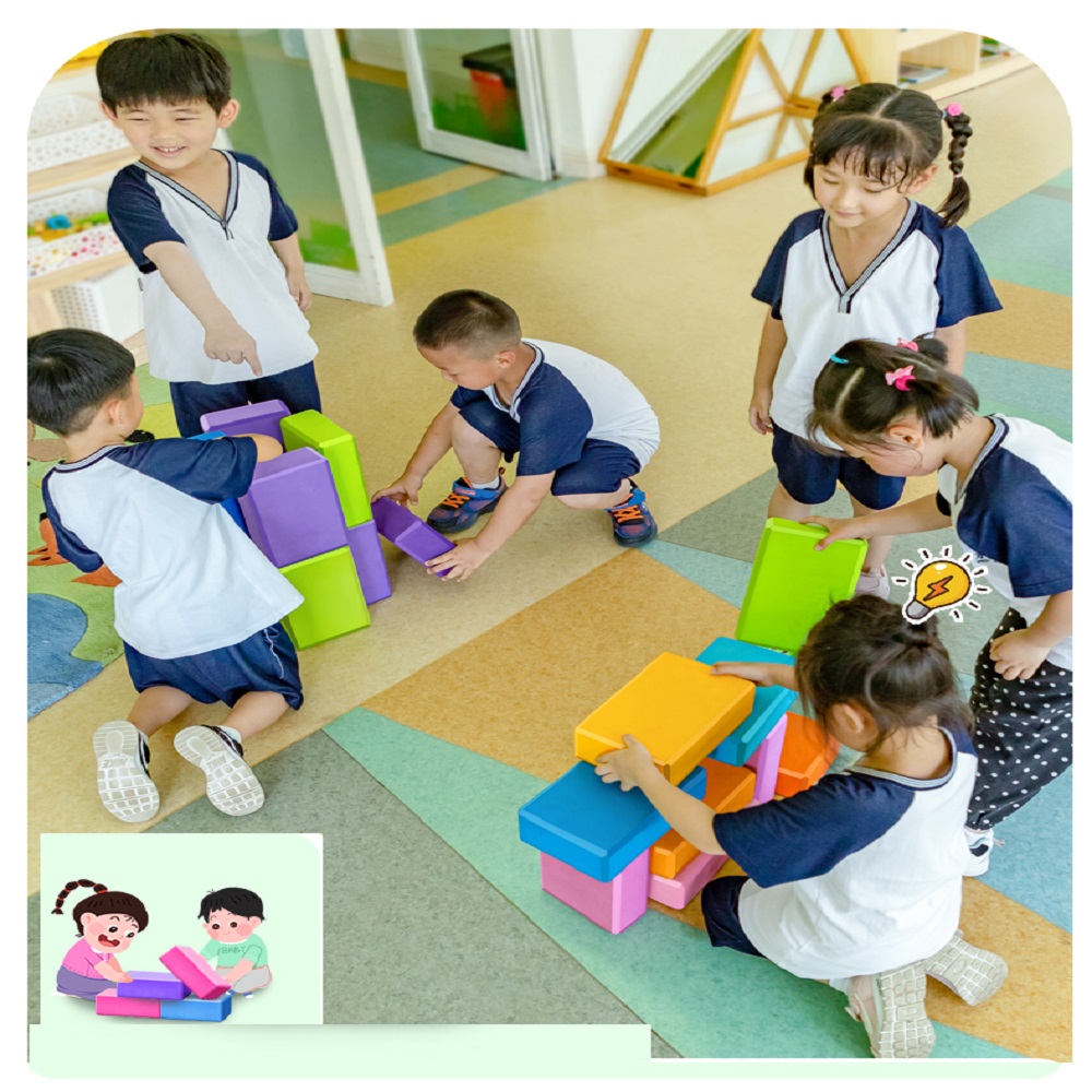 Blok busa keselamatan anak-ana - Stepping Stone Foam ulasan dan harga