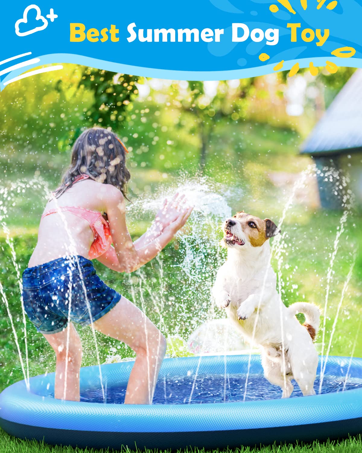 Alas Bermain Anjing dengan Sem - Slip Slide Water Mat ulasan dan harga