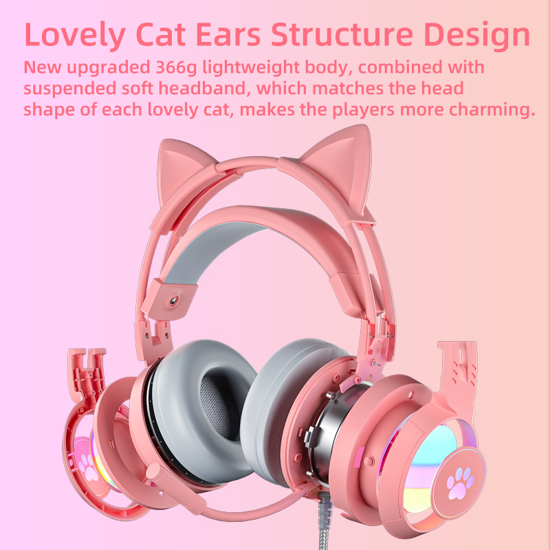Headset Gaming Telinga Kucing  - Kids Outdoor Videos ulasan dan harga