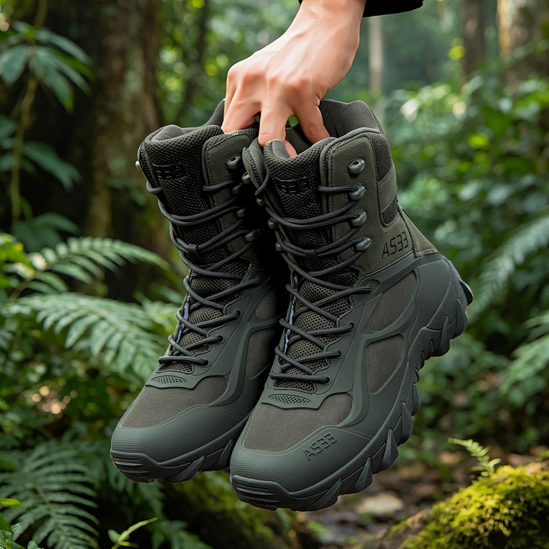 Sepatu Bot Taktis Pria Sepatu  - Kids Outdoor Boots ulasan dan harga