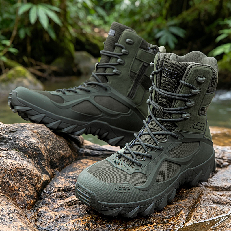 Sepatu Bot Taktis Pria Sepatu  - Kids Outdoor Boots ulasan dan harga
