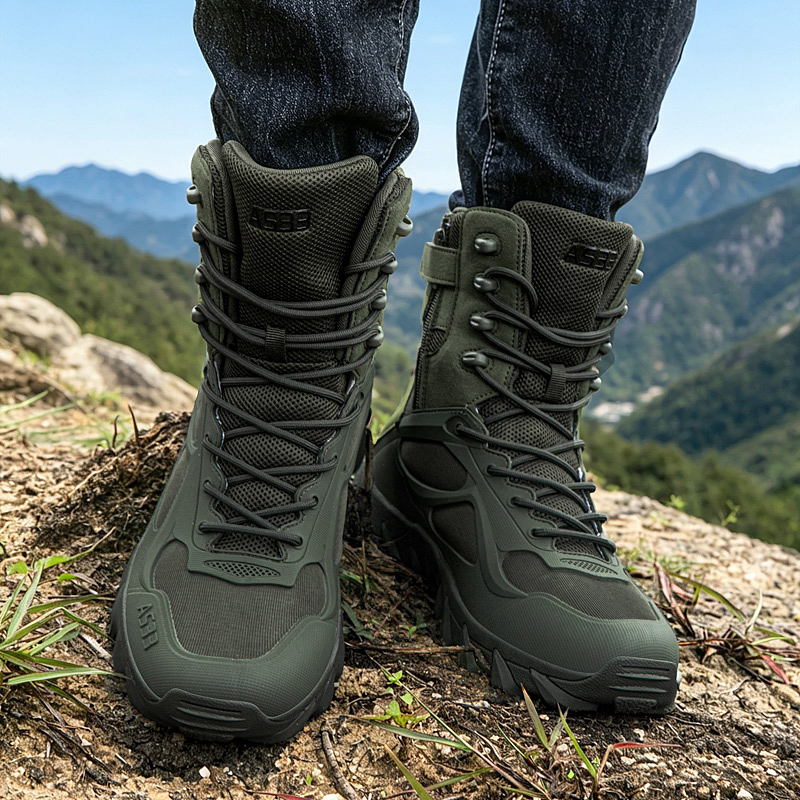 Sepatu Bot Taktis Pria Sepatu  - Kids Outdoor Boots ulasan dan harga