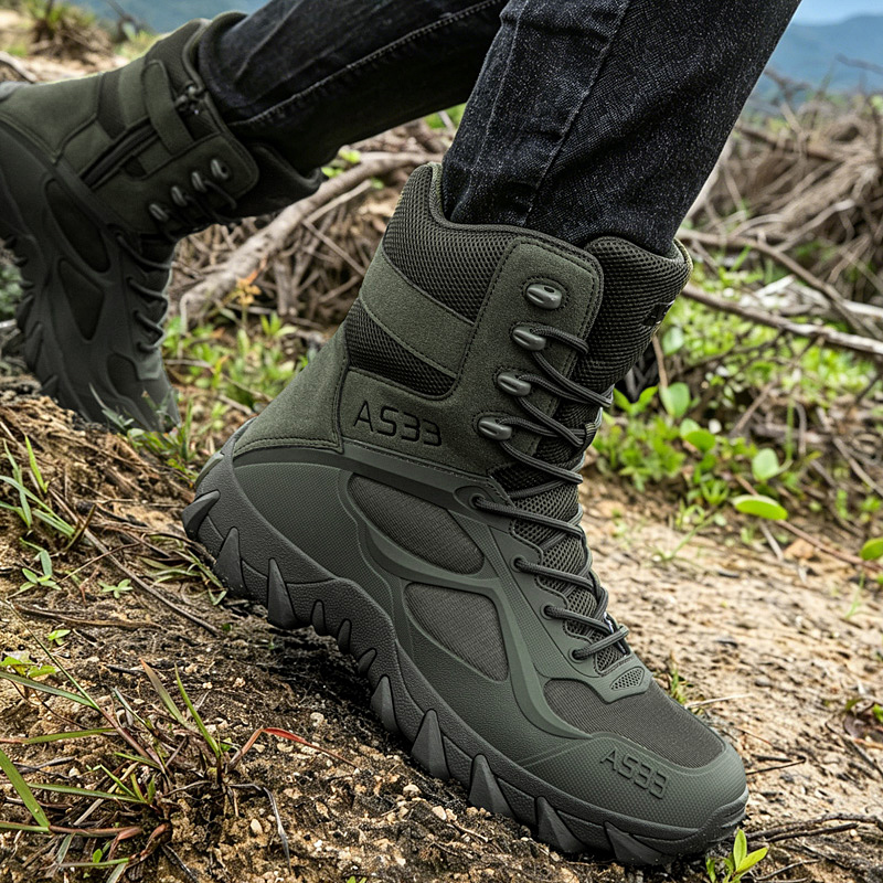 Sepatu Bot Taktis Pria Sepatu  - Kids Outdoor Boots ulasan dan harga
