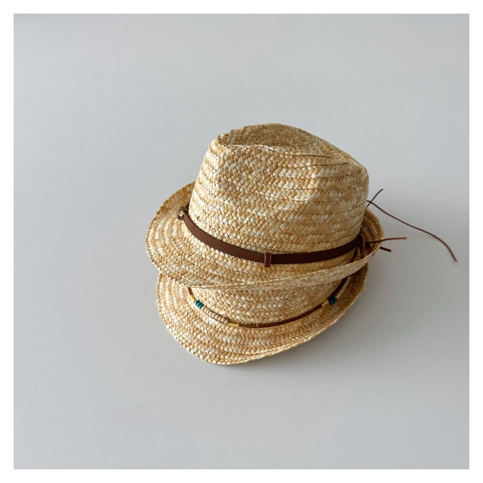 Topi Fedora Jerami Alami Anak- - Kids Outdoor Hat ulasan dan harga