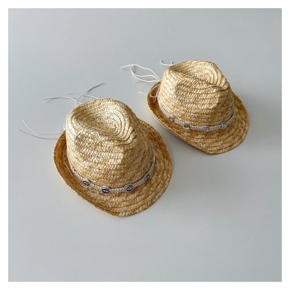 Topi Fedora Jerami Alami Anak- - Kids Outdoor Hat ulasan dan harga