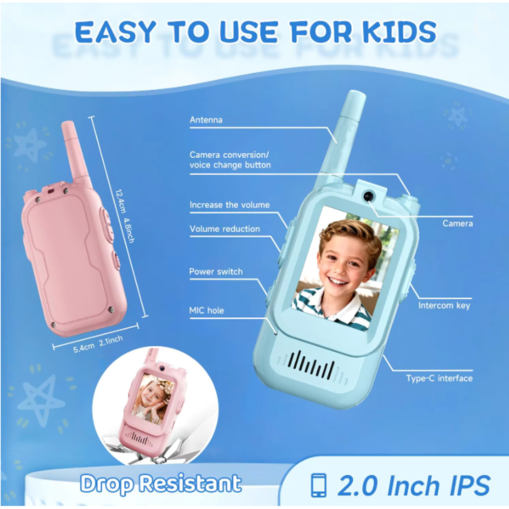 2 Buah Walkie Talkie Video Rad - Kids Outdoor Videos ulasan dan harga