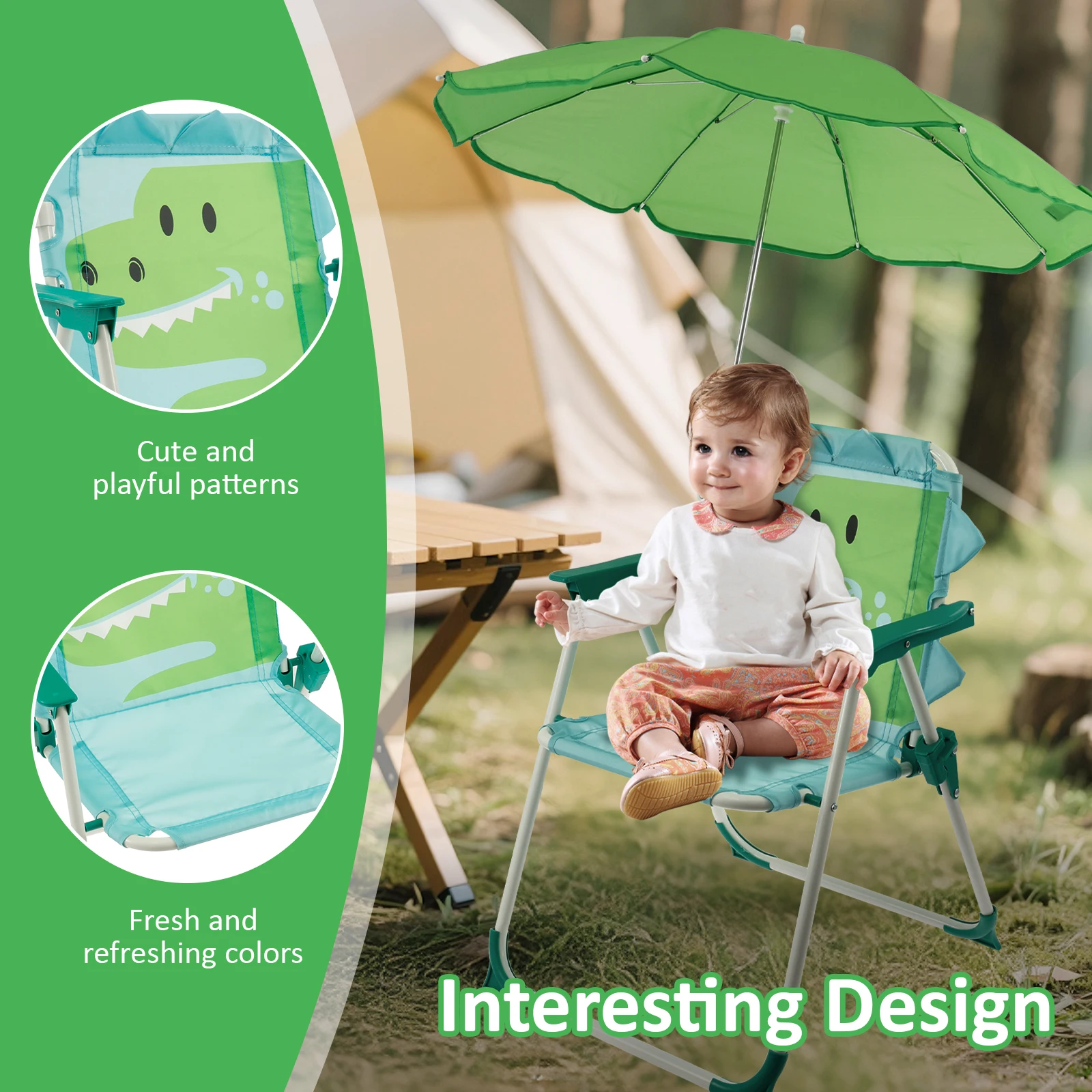 Kursi Pantai Lipat Anak dengan - Kids Outdoor Loungers ulasan dan harga