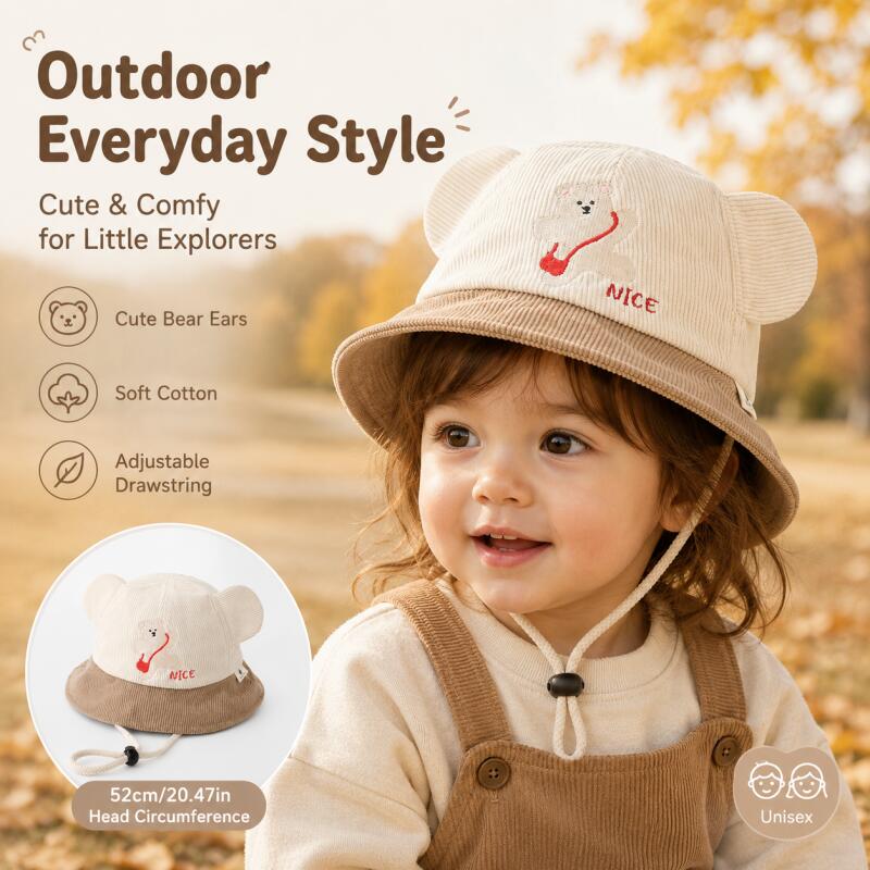 Topi Ember Telinga Beruang Ana - Kids Outdoor Hat ulasan dan harga