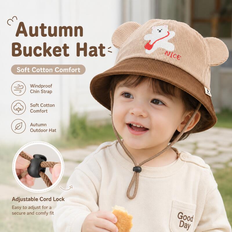 Topi Ember Telinga Beruang Ana - Kids Outdoor Hat ulasan dan harga