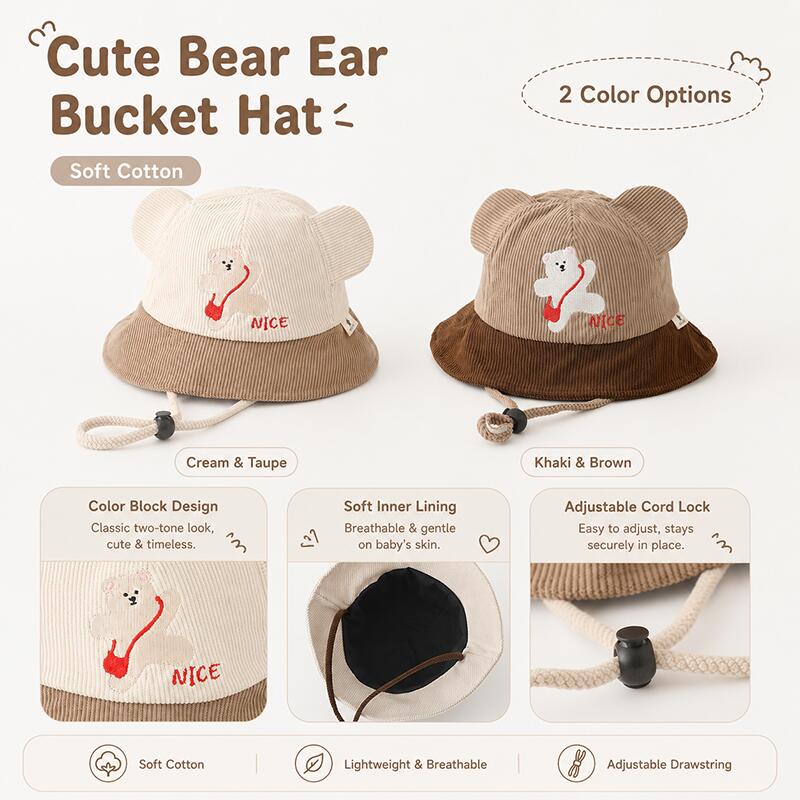 Topi Ember Telinga Beruang Ana - Kids Outdoor Hat ulasan dan harga