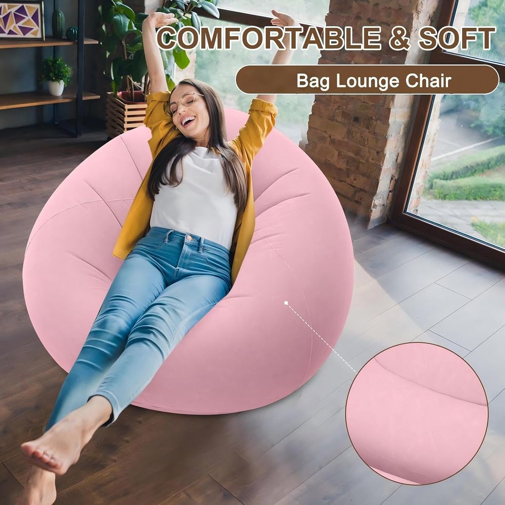 Kursi Bean Bag Tiup, Warna Mer - Kids Outdoor Loungers ulasan dan harga