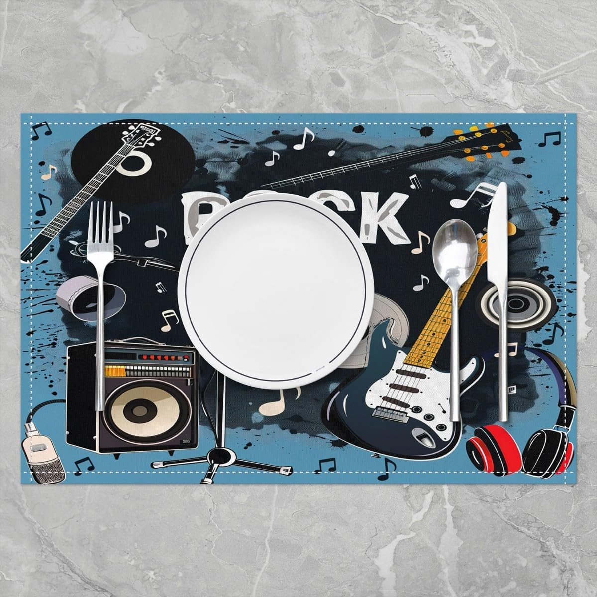 Alas Meja Musik Rock Set 4 Bua - Kids Outdoor Kitchen ulasan dan harga