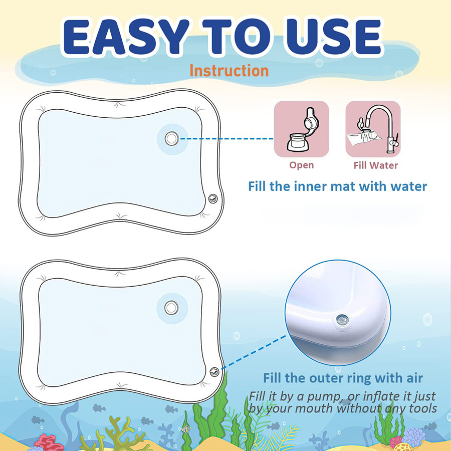 1 Buah Tikar Bermain PVC Tiup  - Slip Slide Water Mat ulasan dan harga