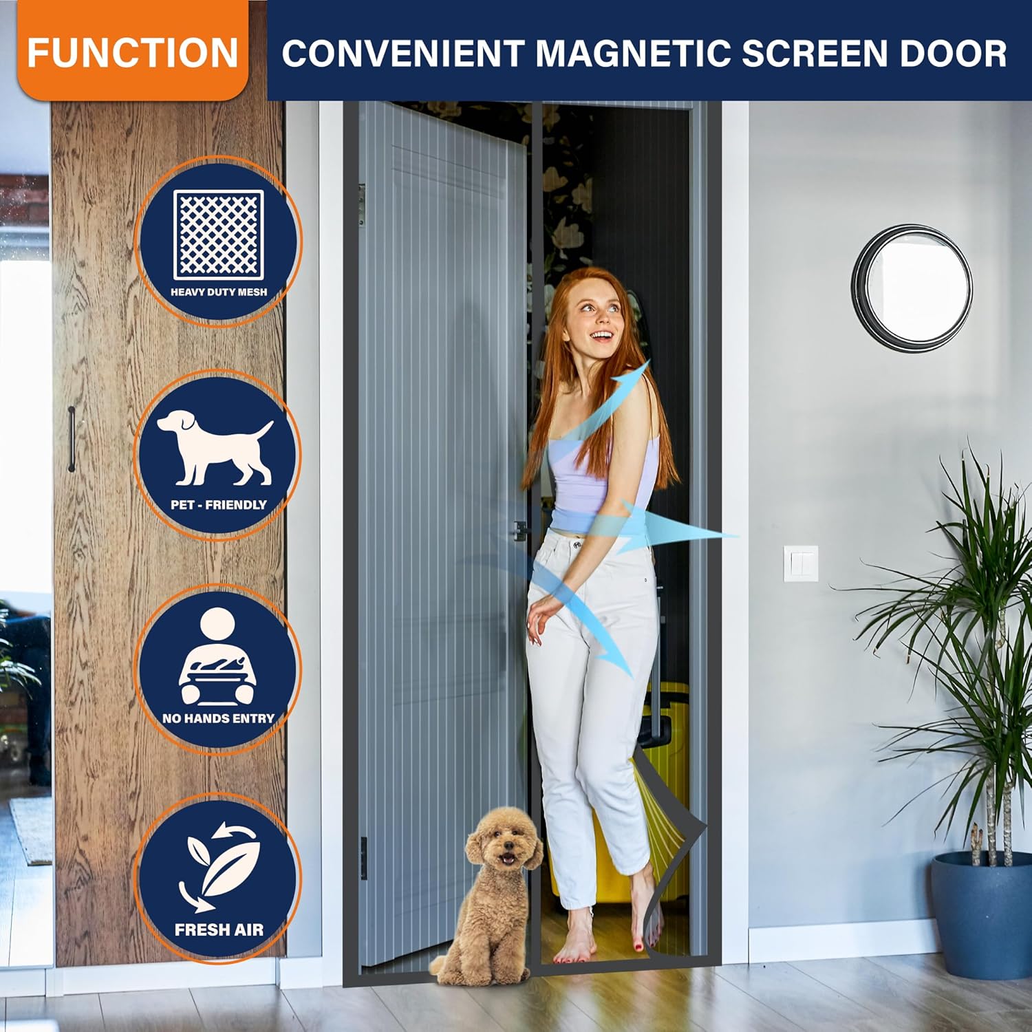 Pintu Layar Magnetik, Jaring P - Outdoor Kid Friendly ulasan dan harga