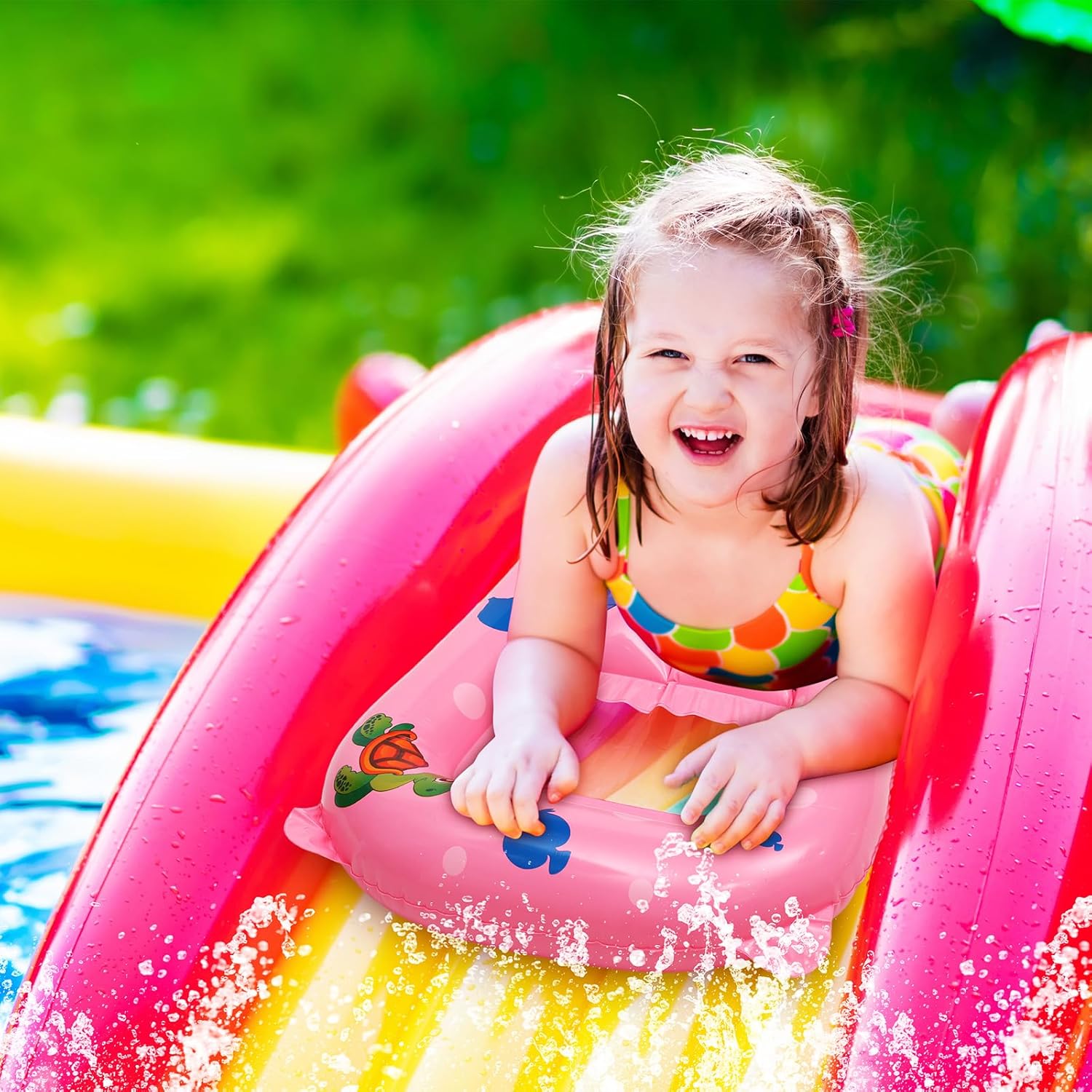 Pelampung Air Tiup Bentuk Cawa - Slip Slide Water Mat ulasan dan harga