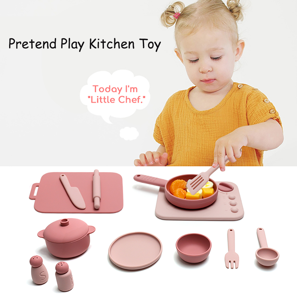 13 Pcs Set Mainan Silikon Pera - Kids Outdoor Kitchen ulasan dan harga