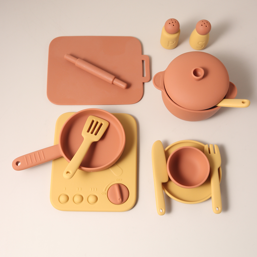 13 Pcs Set Mainan Silikon Pera - Kids Outdoor Kitchen ulasan dan harga
