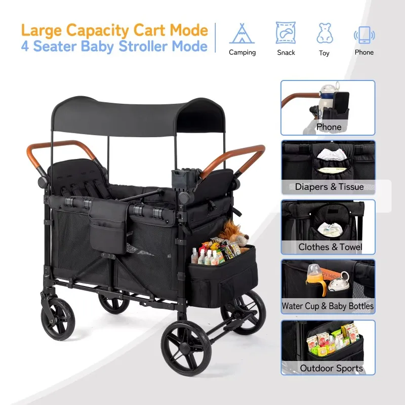 Kereta Dorong Lipat Luar Ruang - Kids Outdoor Wagon ulasan dan harga