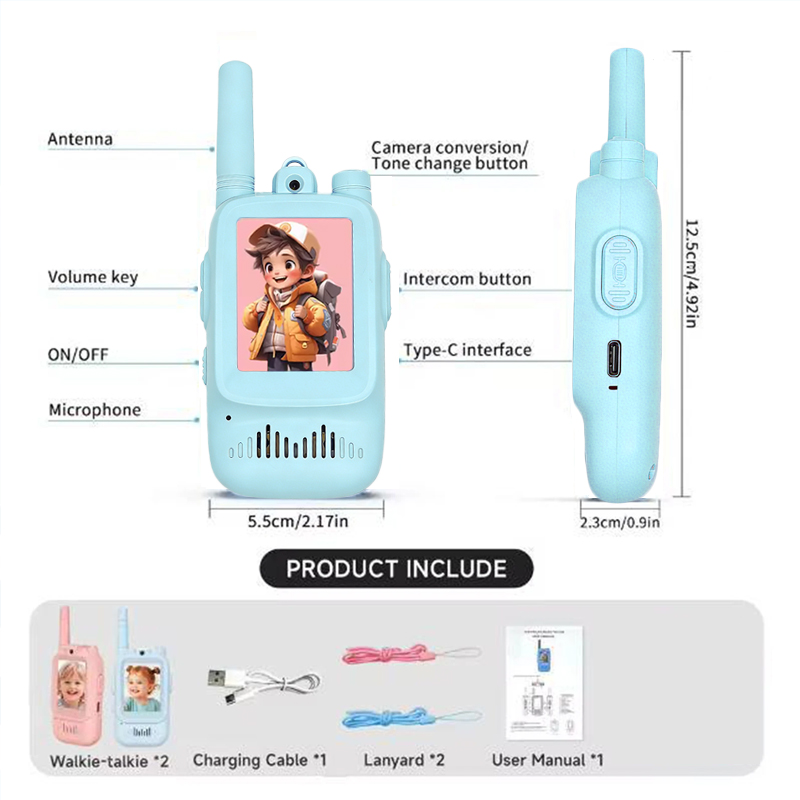 2pcs Walkie Talkie Video Anak  - Kids Outdoor Videos ulasan dan harga