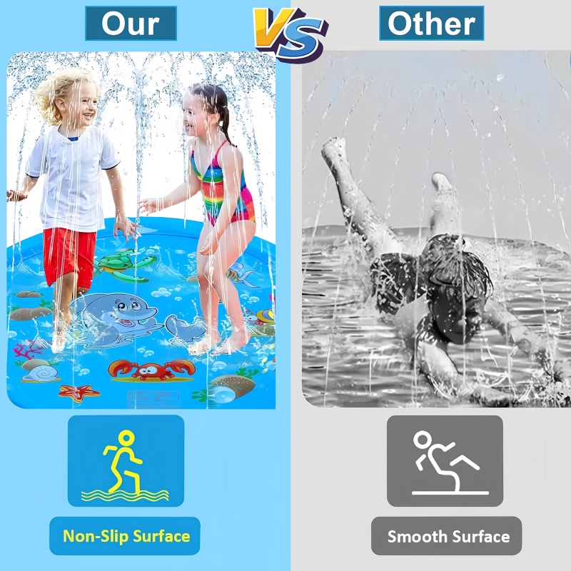 Alas Semprot Air Tiup Pantai 1 - Slip Slide Water Mat ulasan dan harga